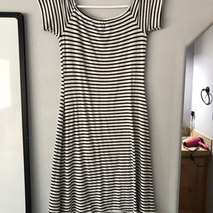 Striped bodycon dress